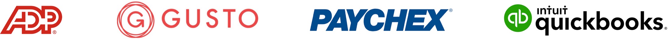 Payroll integration company logos