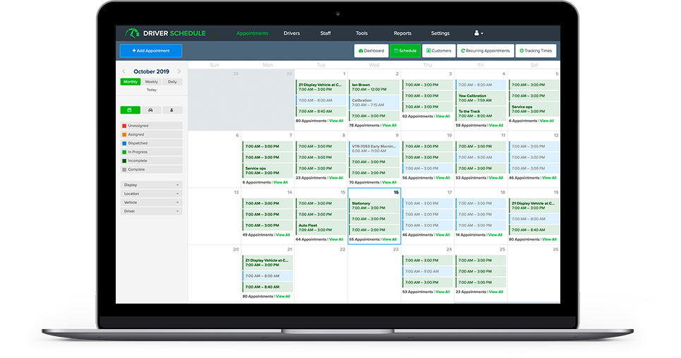 Appointment scheduling interface
