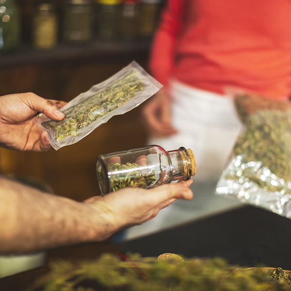 Legal cannabis transaction.